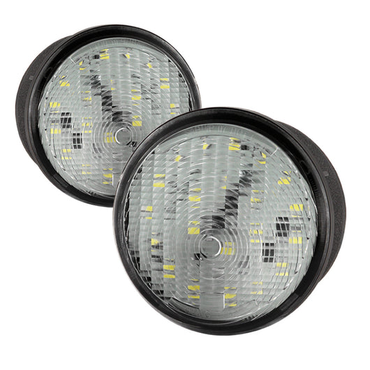xTune Jeep Wrangler 07-15 LED Front Turn Signal Lights - Chrome CCL-JH-JW07-LED-C - 9032943