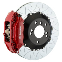 Brembo Brembo 99-04 996 Rear GT BBK 4 Piston Cast 2pc 345x28 2pc Rotor Slotted Type3-Red (2C3.8007A2)