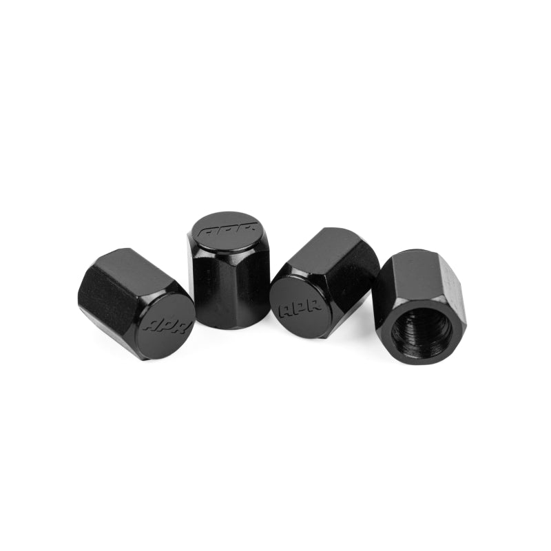 APR APR Valve Stem Caps - Gloss Black (Set of 4) (MS100197)
