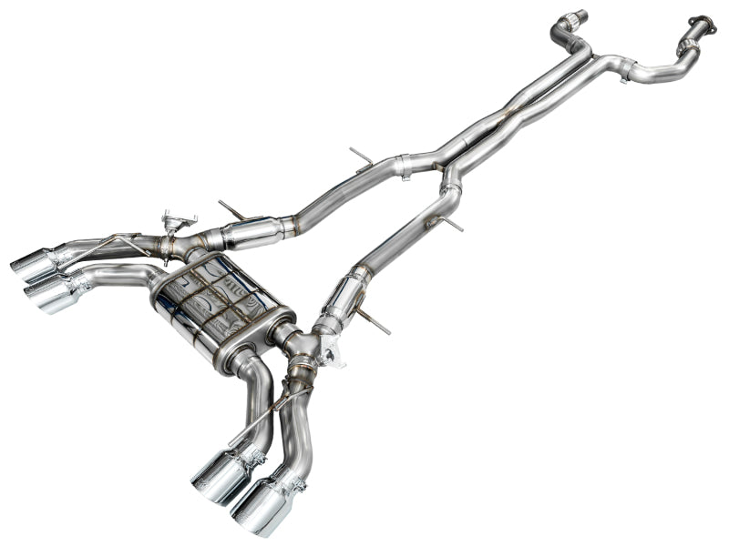 AWE Tuning AWE Tuning 2021+ Cadillac CT4-V Blackwing SwitchPath Exhaust - Chrome Silver Tips (3025-42436)