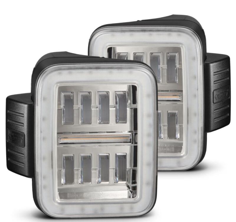 AlphaRex AlphaRex 19-24 Jeep Gladiator JT Nova-Series Prismatic LED Tail Lights - Chrome (602060)