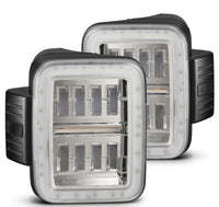 AlphaRex AlphaRex 19-24 Jeep Gladiator JT Nova-Series Prismatic LED Tail Lights - Chrome (602060)