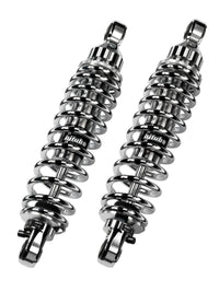 Bitubo Suspension Bitubo WME5 Twinshocks Adjustable: Spring Preload, Reb., Length 371mm, (Std +10mm), Chrome Edition (T0012WME53)