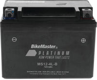 BikeMaster G BikeMaster AGM Battery - MS12-4L-B (780730)