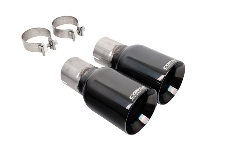Corsa Corsa 2024 Ford Mustang GT Replacement 4.5in Single Straight Exhaust Tip - Black (21258BLK)