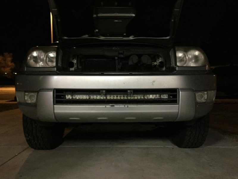 Cali Raised Cali Raised 03-09 Toyota 4Runner 32In Lower Bumper Hidden Led Light Bar Brackets Kit - No Switch (CR2510)