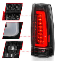 ANZO ANZO 1999-2000 Cadillac Escalade LED Taillights Black Housing Clear Lens Pair (311344)
