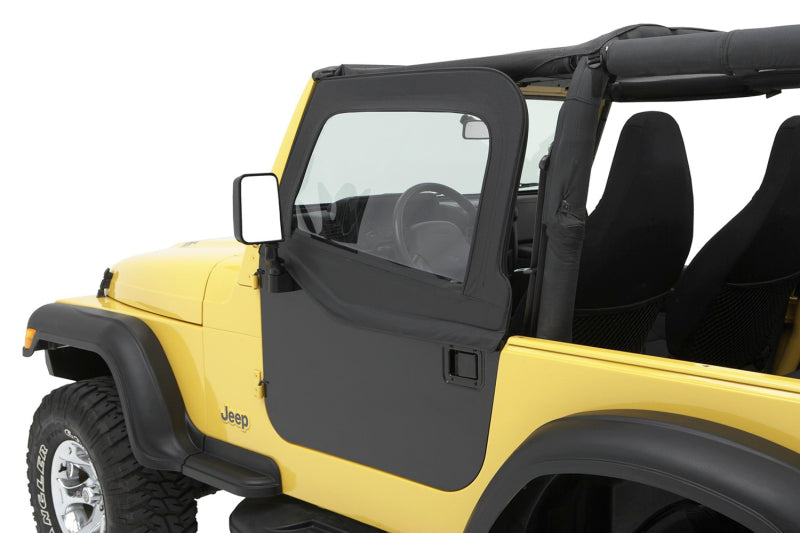 Bestop Bestop 80-86 Jeep Cj7 / 87-95 Wrangler YJ Element Upper Doors (Black Denim) (51795-15)