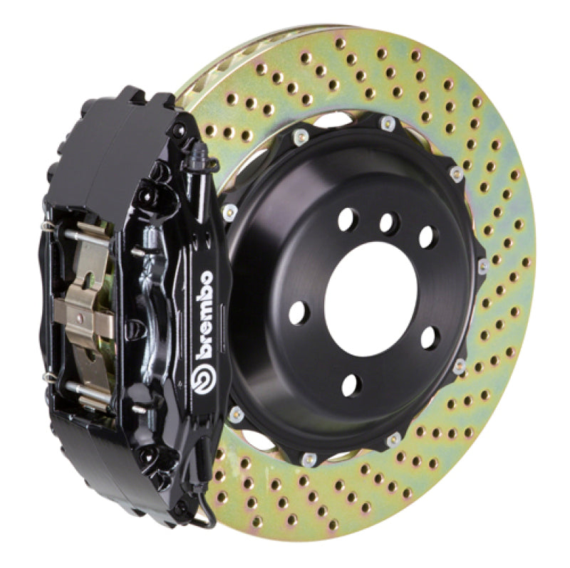 Brembo Brembo 92-00 Viper RT-10/GTS Front GT BBK 4 Piston Cast 2pc 355x32 2pc Rotor Drilled-Black (1B1.8007A1)