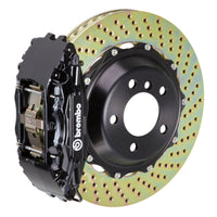 Brembo Brembo 99-07 Evo VI/VII/VIII/IXFront GT BBK 4 Piston Cast 2pc 355x32 2pc Rotor Drilled-Black (1B1.8038A1)