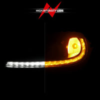 ANZO ANZO 05-13 Chevrolet Corvette Projector Headlights w/switchback & Sequential LED - Black Amber (121571)