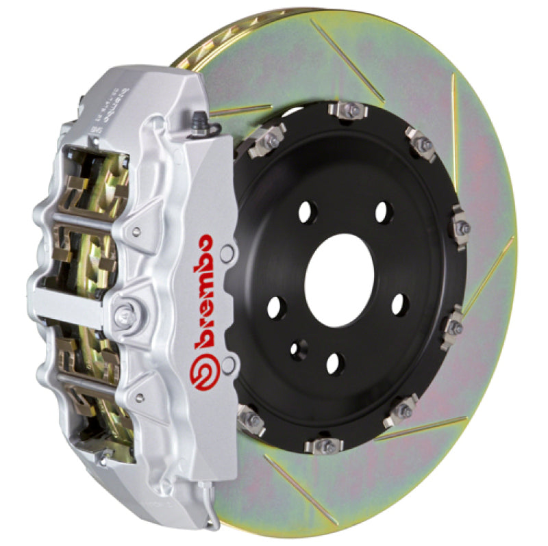 Brembo Brembo 03-05 S55/03-06 CL55 AMG Front GT BBK 8 Piston Cast 380x34 2pc Rotor Slotted Type1-Silver (1G2.9023A3)