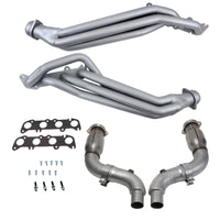 BBK BBK 15-23 Ford Mustang GT 5.0 1-7/8in Long Tube Headers w/High Flow Catted Mid Pipe (Ti Ceramic) (18563)