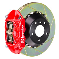 Brembo Brembo 09-15 7-Series Rear GT BBK 4 Piston Cast 380x28 2pc Rotor Slotted Type1-Red (2P2.9021A2)