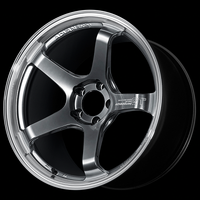 Advan B Advan GT Beyond 17X7.0 / +38 Offset / 4x100 BC / +38mm Bore / Machining and Hyper Platinum Black (YAQB7E38AMPB)