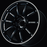 Advan Advan RZII 18x8.0 / +53 Offset / 5x114.3 / 73mm Bore / Racing Gloss Black and Ring (YAZ8G53EB)