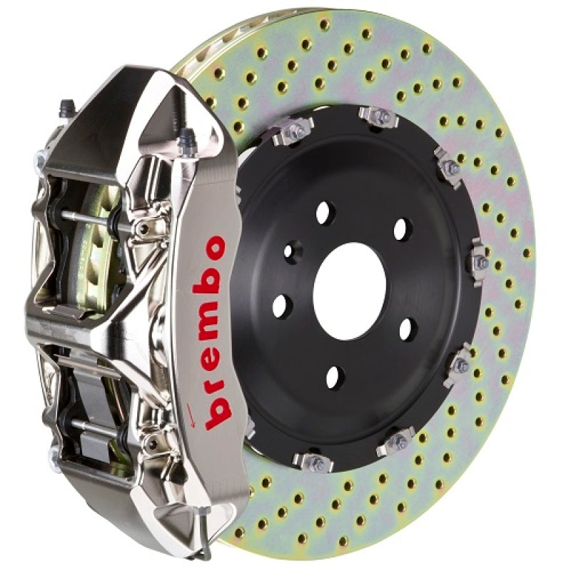 Brembo Brembo 20+ Model Y Front GTR BBK 6 Piston Billet365x34 2pc Rotor Drilled- Nickel Plated (1N1.8520AR)