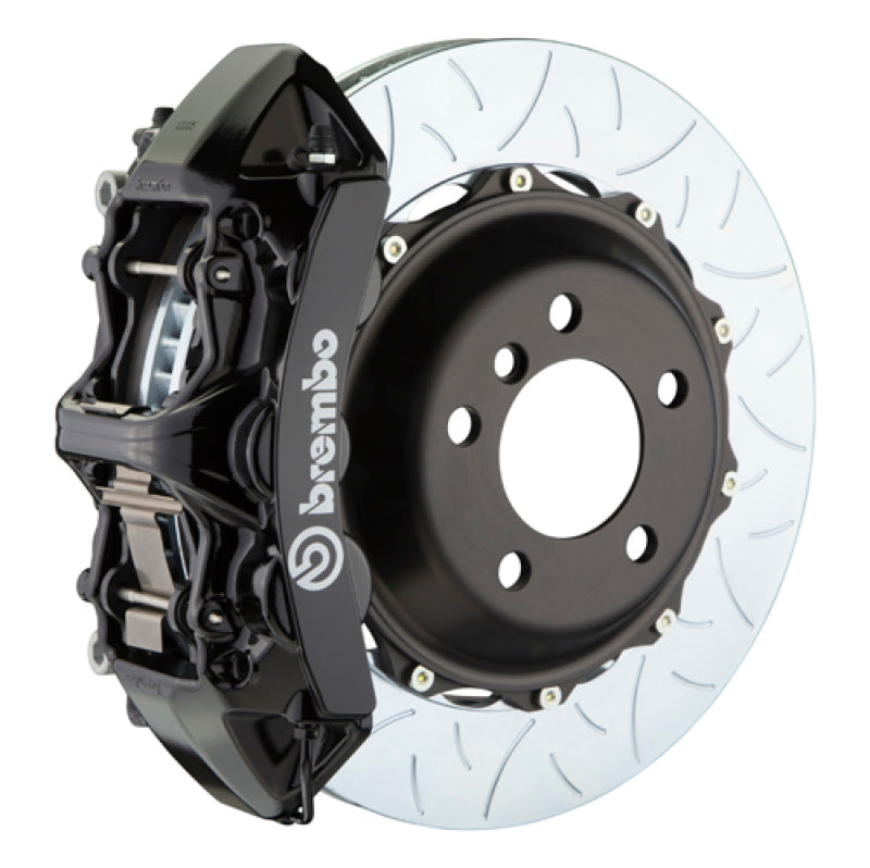 Brembo Brembo 02-05 996 GT2 Front GT BBK 6 Piston Cast 380x32 2pc Rotor Slotted Type3-Black (1M3.9016A1)