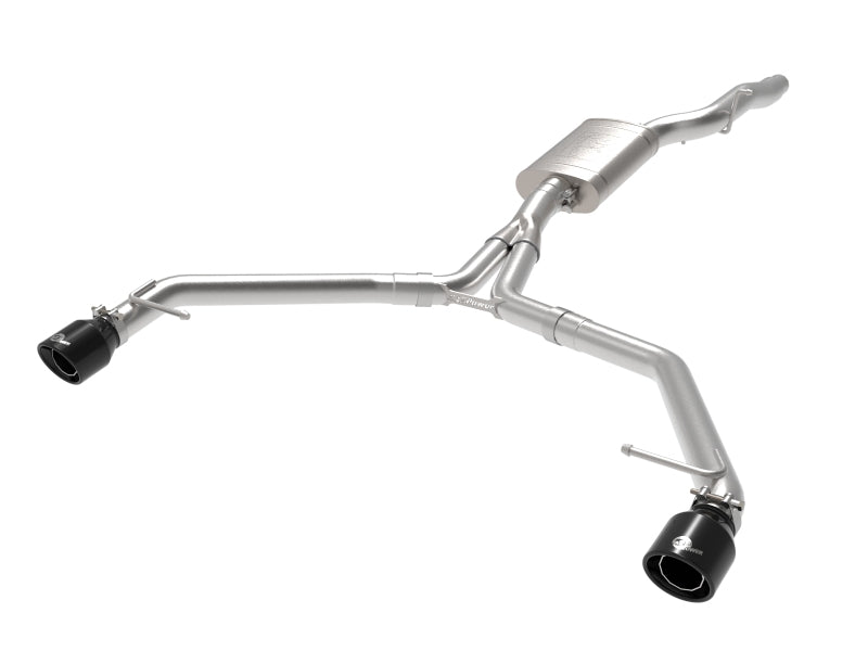 aFe Discount B aFe MACH Force-Xp 13-16 Audi Allroad L4 SS Axle-Back Exhaust w/ Black Tips (49-36437-B)