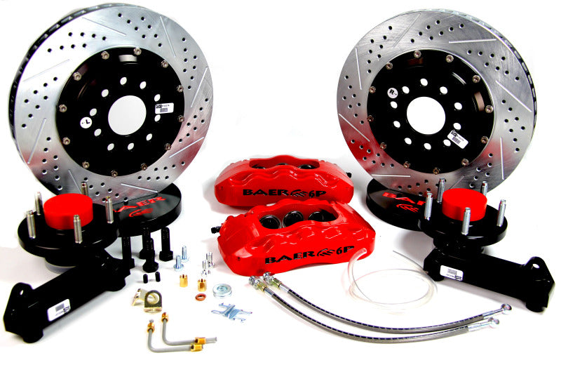 Baer Brakes Baer Brakes 69-70 Chevrolet Biscayne STD Studs 13in Pro+ Front SDZ Brake Kit - Fire Red (4301340FR)