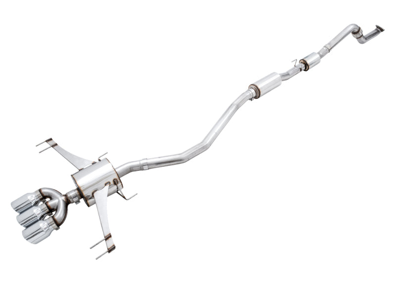 AWE Tuning AWE Tuning 2017+ Honda Civic Type R Touring Edition Exhaust w/Front & Mid Pipes - Chrome Silver Tips (3015-42666)