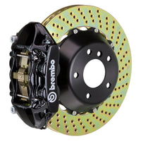 Brembo Brembo 05-10 Jetta GLI Front GT BBK 4 Piston Cast 365x29 2pc Rotor Drilled-Black (1P1.8505A1)