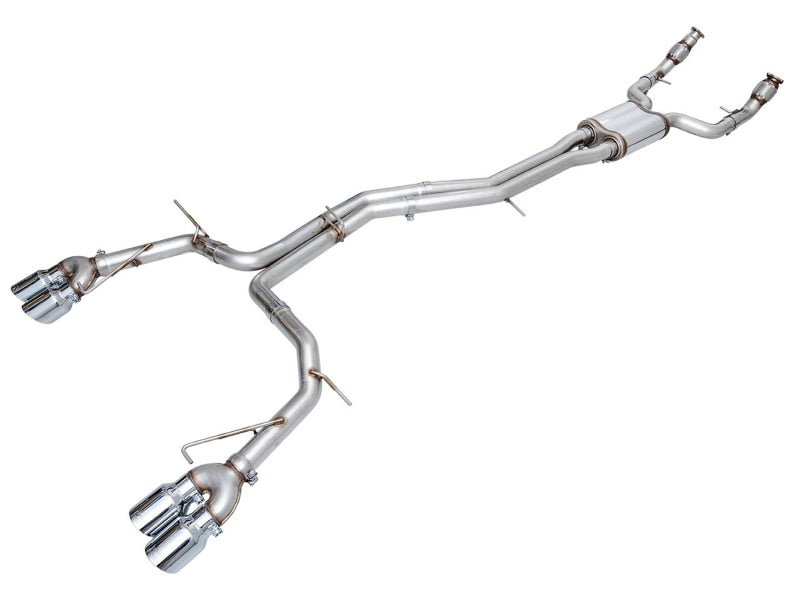 AWE Tuning AWE Tuning 19-23 Audi C8 S6/S7 2.9T V6 AWD Track Edition Exhaust - Chrome Silver Tips (3020-42101)