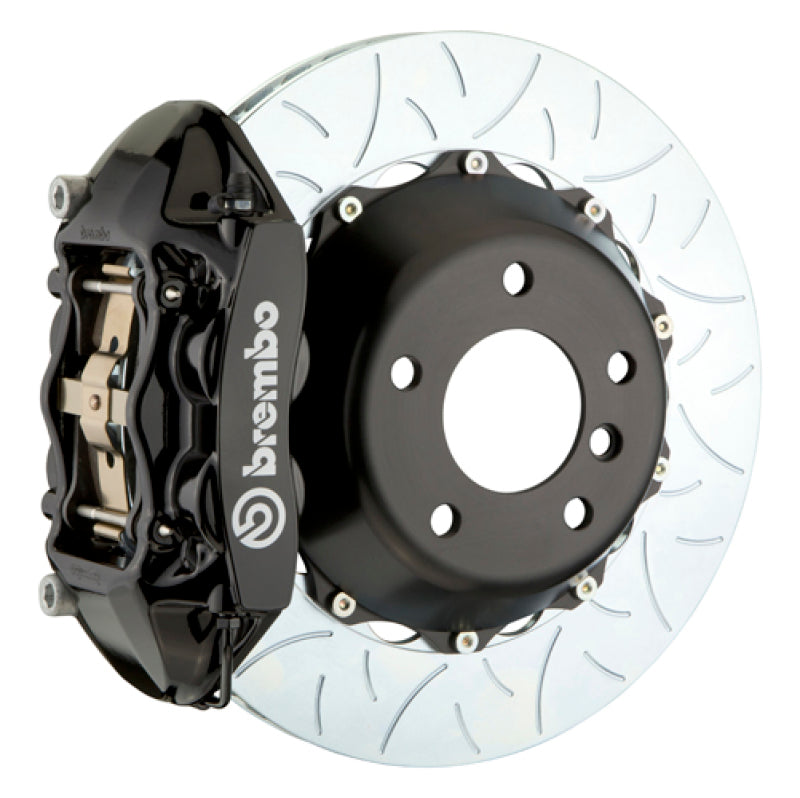 Brembo Brembo 10-12 Range Rover Rear GT BBK 4 Piston Cast 380x28 2pc Rotor Slotted Type-3-Black (2P3.9025A1)