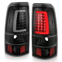 ANZO ANZO 2003-2006 Chevy Silverado 1500 LED Taillights Plank Style Black w/Clear Lens (311333)