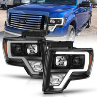 ANZO ANZO 2009-2014 Ford F-150 Projector Light Bar H.L Black Amber (111443)