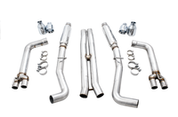 AWE Tuning AWE Tuning 2015+ Dodge Challenger 6.4L/6.2L SC Track Edition Exhaust - Quad Chrome Silver Tips (3015-42136)