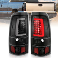 ANZO ANZO 1999-2002 Chevy Silverado 1500 LED Taillights Plank Style Black w/Clear Lens (311330)