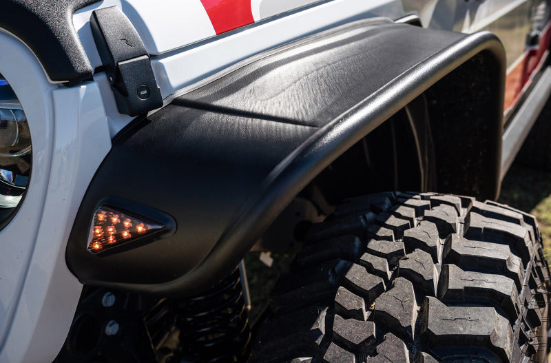 Bushwacker Bushwacker 2020 Jeep Gladiator Launch Edition Flat Style Flares 4pc - Black (10928-07)