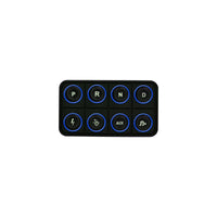 AEM AEM EV 8 Button Keypad CAN Based Programmable Backlighting (30-8400)