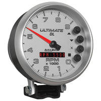 AutoMeter AutoMeter Gauge Tach 5in. 9K RPM Pedestal Datalogging Ultimate Dl Playback Silver (6894)