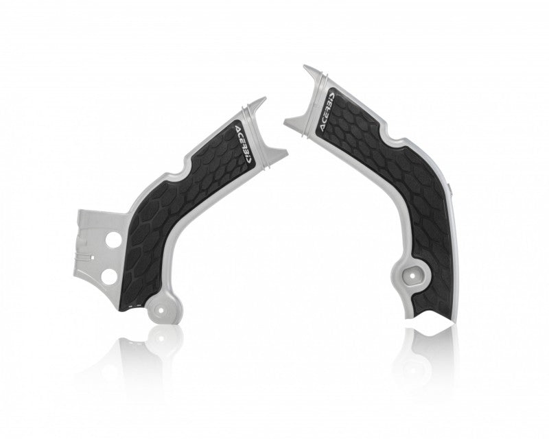 Acerbis Acerbis 19-22 CRF250R/RX/ CRF450R/RX/ CRF450R-S Frame Guards- X-Grip - Silver/Black (2736331015)