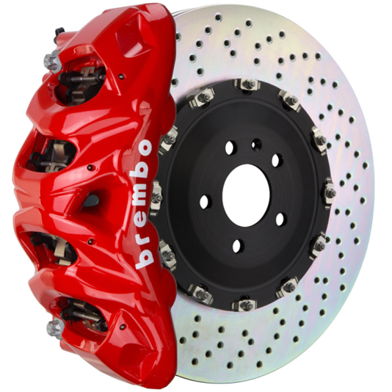 Brembo Brembo 05-13 Range Rover Sport Front GT BBK 8 Piston Cast 412x38 2pc Rotor Drilled-Red (1Q1.9610A2)