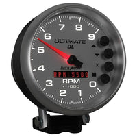 AutoMeter AutoMeter Gauge Tach 5in. 9K RPM Pedestal Datalogging Ultimate Dl Playback Silver (6894)