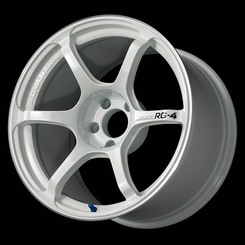 Advan Advan RG-4 17x9.5 / +50 Offset / 5x114.3 / 73mm Bore / Racing White Metallic and Ring (YA47J50EWMR)