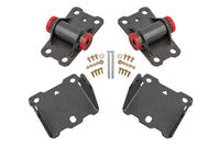 BMR Suspension BMR 78-87 G-Body Motor Mount Kit Upper & Lower Poly - Black Hammertone (MM460H)