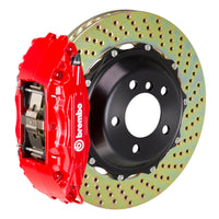 Brembo Brembo 08-14 WRX/15-21 WRX Front GT BBK 4 Piston Cast 2pc 355x32 2pc Rotor Drilled-Red (1H1.8006A2)