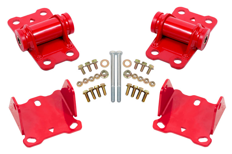 BMR Suspension BMR 78-87 G-Body Motor Mount Kit Upper & Lower Poly - Red (MM460R)