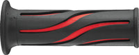 BikeMaster BH BikeMaster 7/8in Wave Grips - Black/Red (105936)