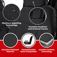 Covercraft Covercraft 21-24 Ford Explorer Endura PrecisionFit Custom Second Row Seat Covers - Charcoal/Silver (GTF4275ENCS)