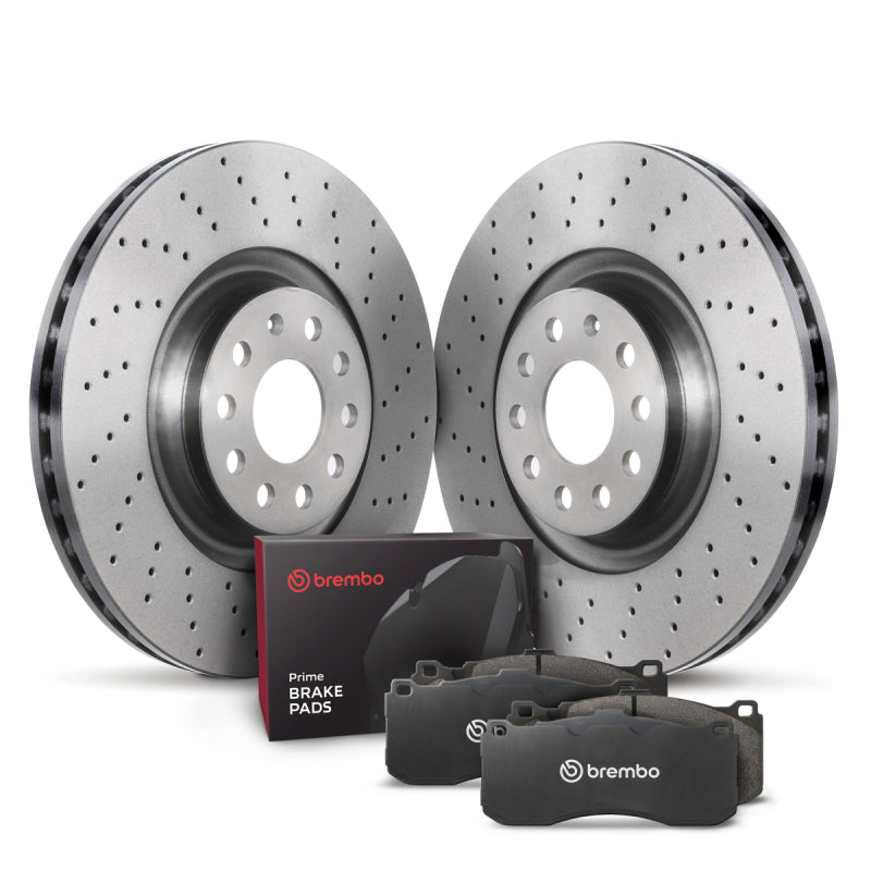 Brembo OE Brembo OE 08-15 Audi TT Quattro Rear Disc Brake Kit (KTX4067)
