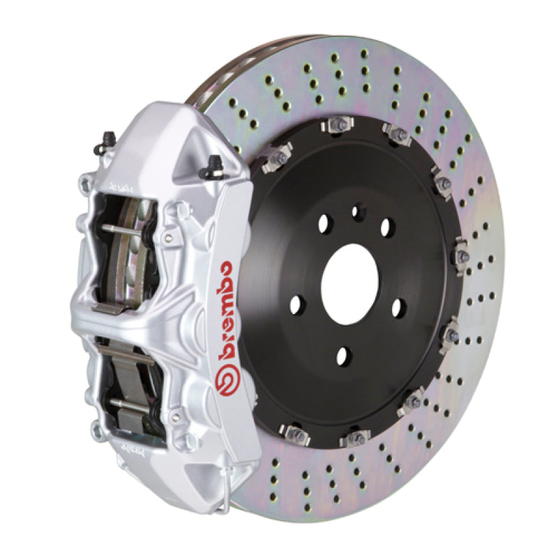 Brembo Brembo 06-10 M5/06-10 M6 Front GT BBK 6 Piston Cast 405x34 2pc Rotor Drilled-Silver (1N1.9504A3)