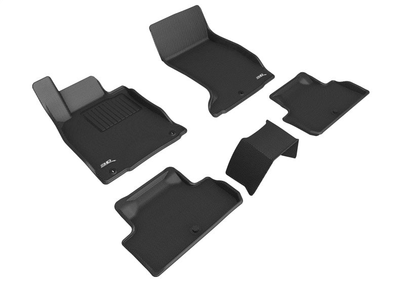 3D MAXpider 3D MAXpider 2019-2023 Genesis G70 AWD Kagu 1st & 2nd Row Floormats - Black (L1GS00401509)