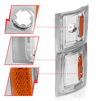 ANZO ANZO 1994-1998 Chevrolet Blazer Corner Lights Clear Lens w/ Amber Reflector (521041)
