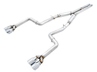 AWE Tuning AWE Tuning 2015+ Dodge Challenger 6.4L/6.2L SC Track Edition Exhaust - Quad Chrome Silver Tips (3015-42136)