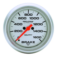 AutoMeter AutoMeter Gauge Brake Press 2-5/8in. 1600PSI Digital Stepper Motor Ultra-Lite (4467)